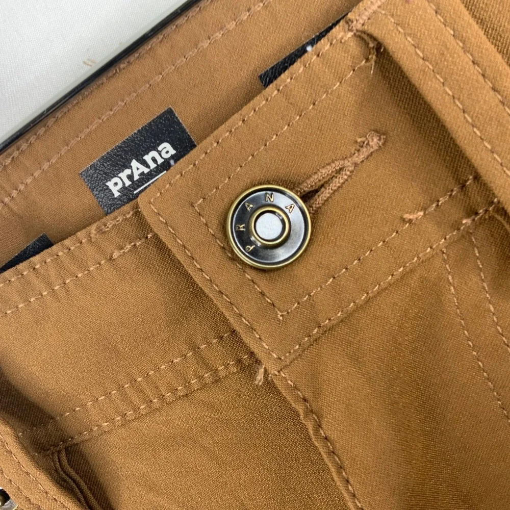 Prana Brion Slim Fit Pants Mens 28x30 Brown ReZion Stretch Hiking Travel Casual